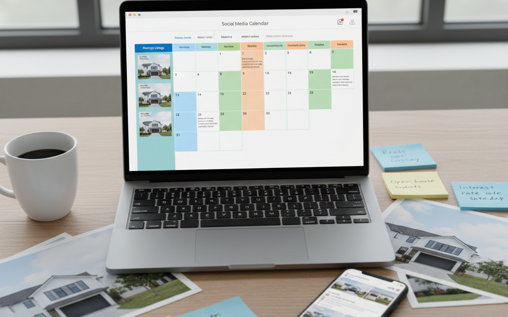 How to Create a Real Estate Social Media Calendar with AI