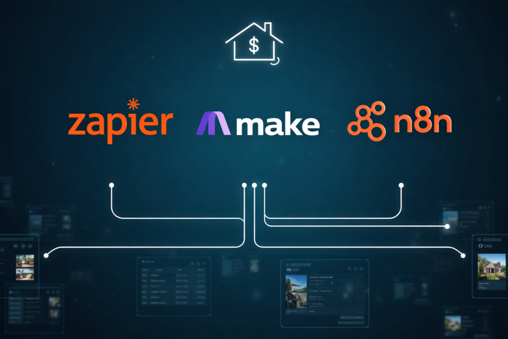 Zapier vs Make vs n8n: Which No-Code Tool Actually Works for Real Estate?