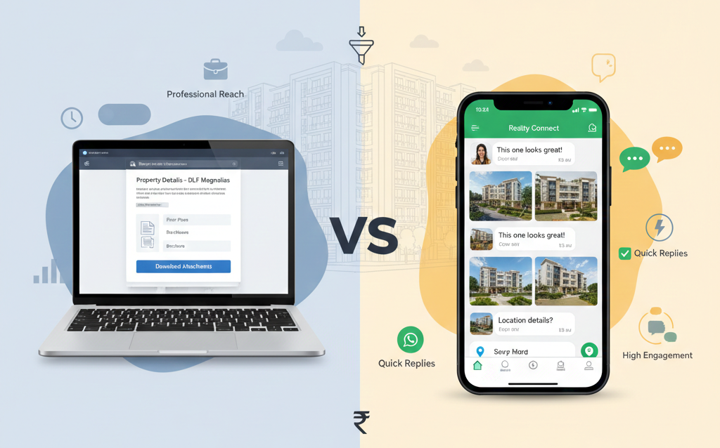 Email vs WhatsApp Marketing: Which Converts Better for Indian Property Sales?