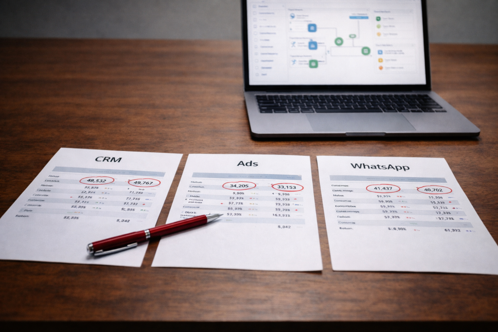 CRM, Ads, and WhatsApp Not Syncing? Here’s How to Fix Your Data Flow
