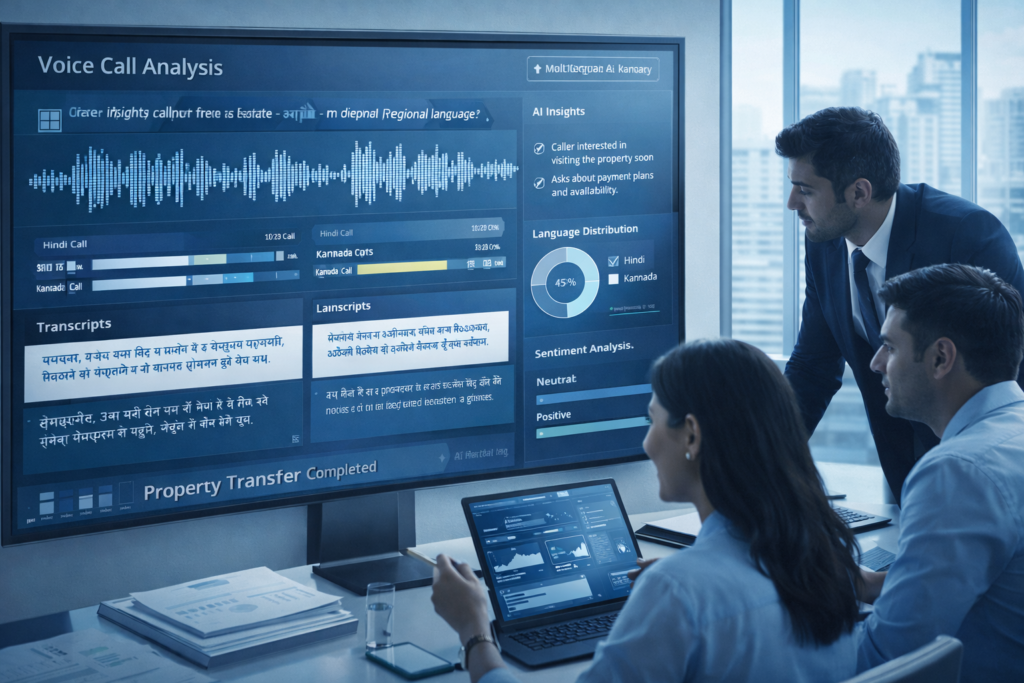 Voice AI for Real Estate: Automated Call Analysis in Hindi & Regional Languages