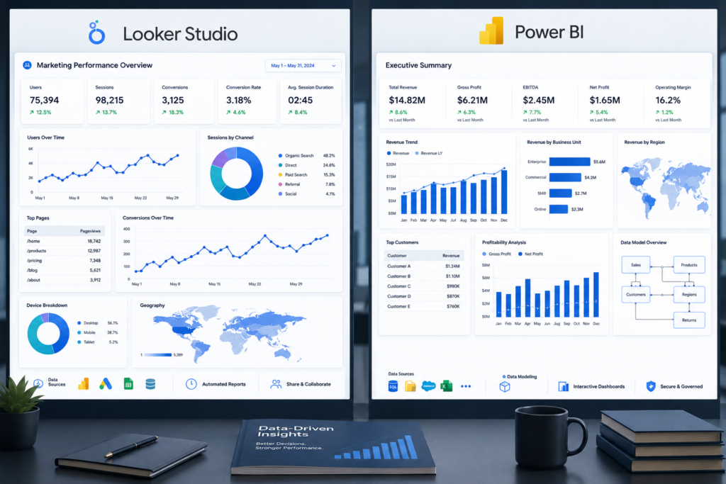 Looker Studio vs Power BI: Which BI Tool Fits Your Business?