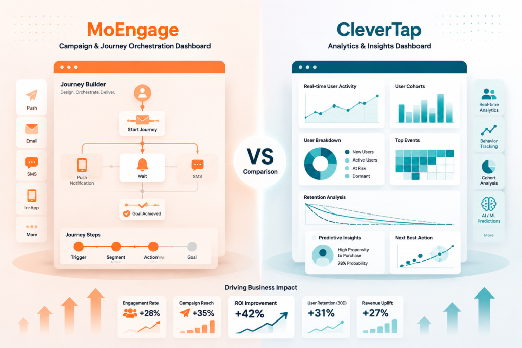 MoEngage vs CleverTap: Which Customer Engagement Platform Delivers Better ROI?