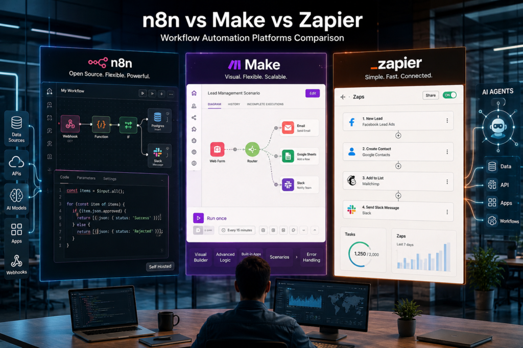 n8n vs Make vs Zapier in 2026: Which Automation Platform Will Actually Scale With Your Business?