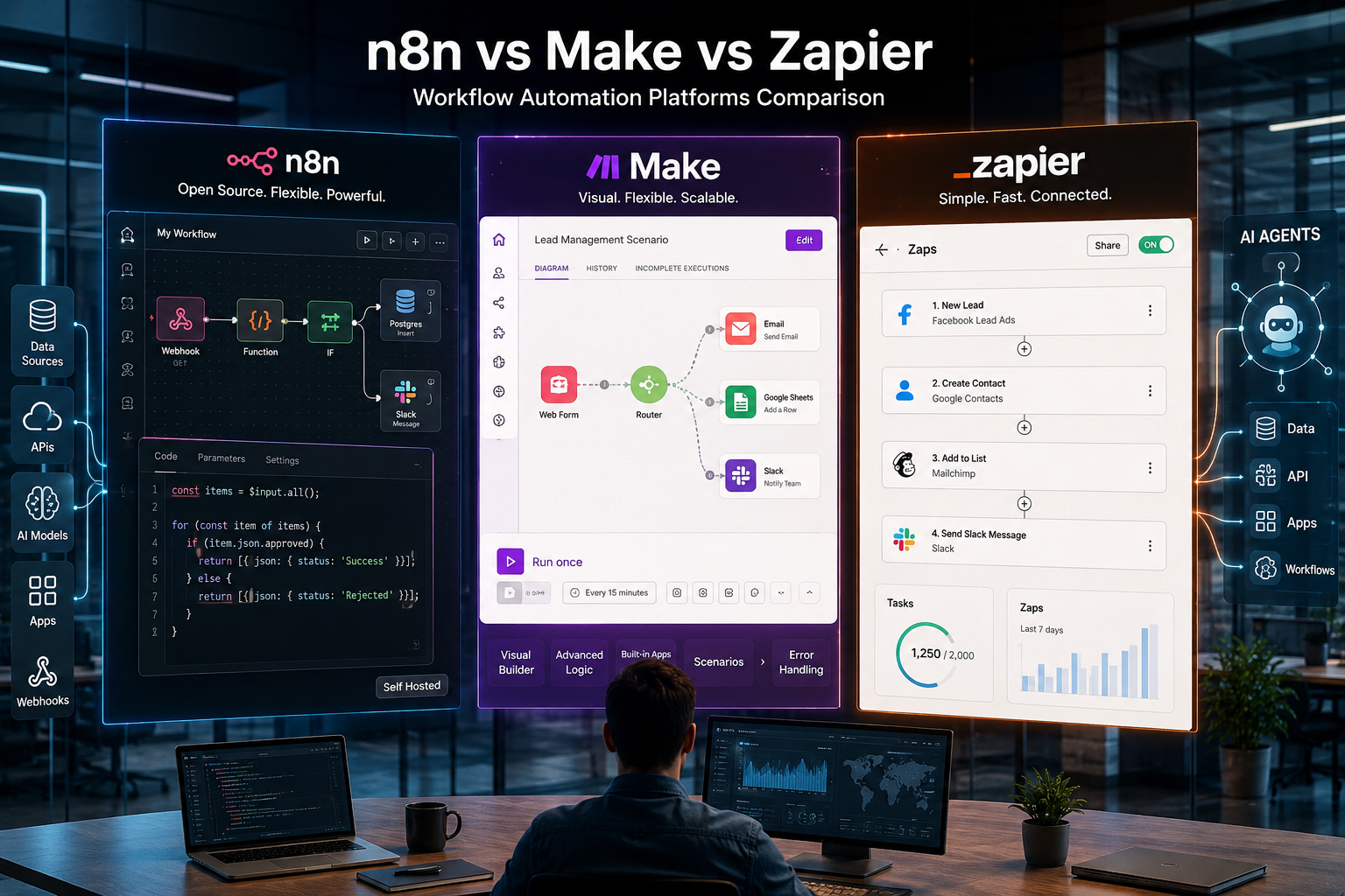 n8n vs Make vs Zapier Which Is the Best Automation Tool in 2026
