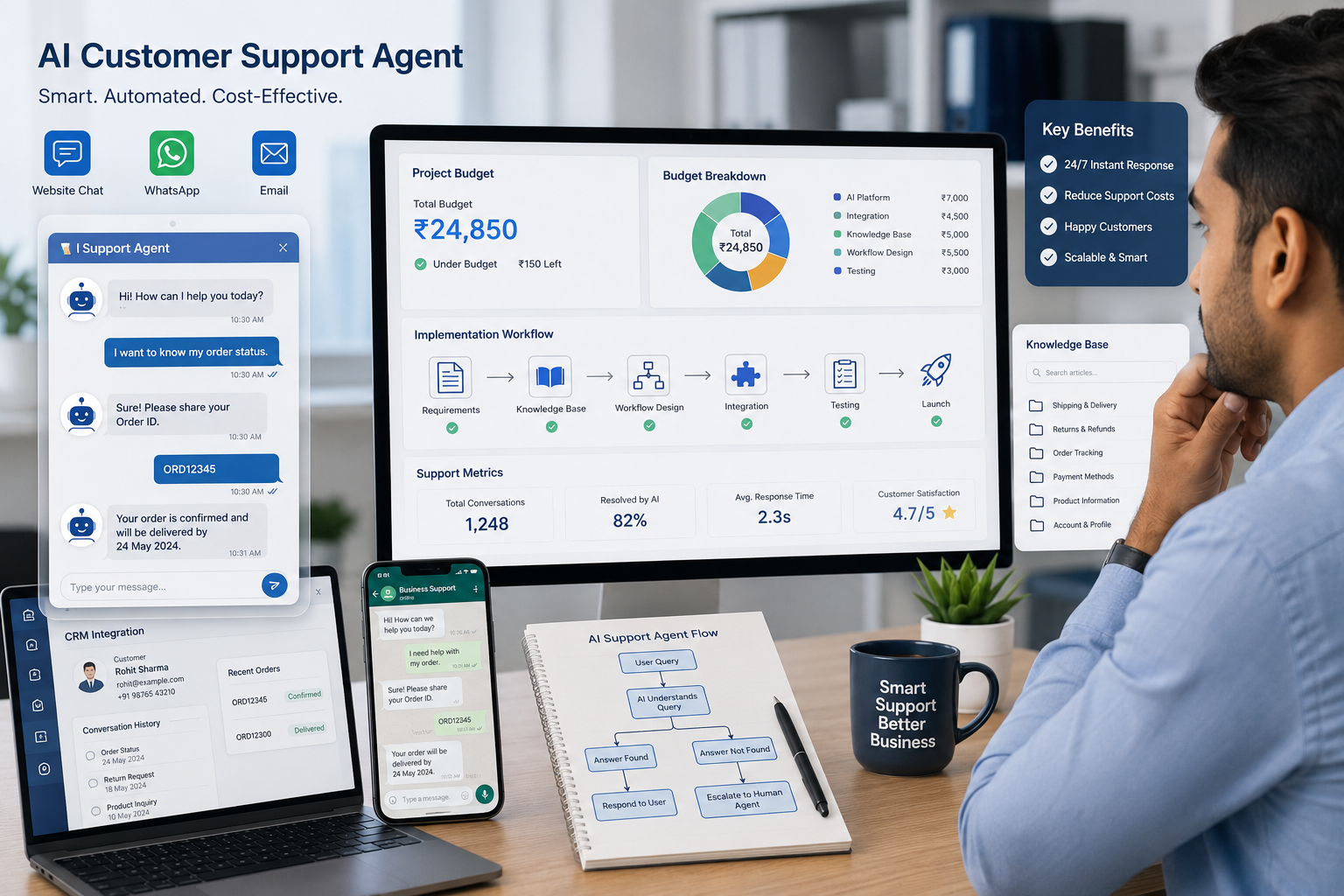 How to Build an AI Customer Support Agent for Under ₹25,000